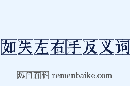 如失左右手反义词是什么意思的图片